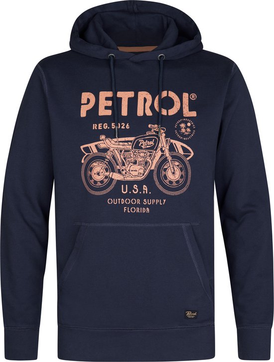 Petrol Industries - Homme Artwork Hoodie Palmcove - Bleu - Taille M