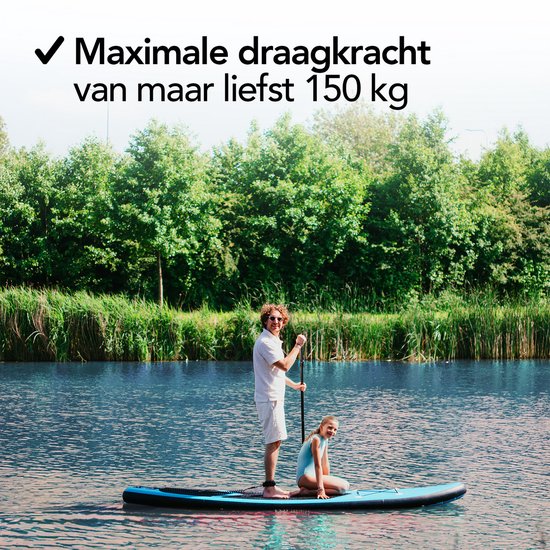 Brixy SUP Board - Inflatable Paddle Board - Set complet - 285 cm - Max. 150 kg - Vert menthe