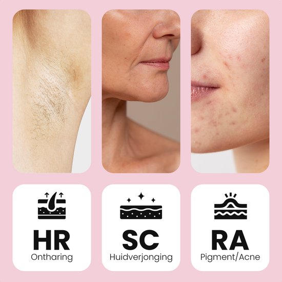 Leafline® Épilateur laser IPL - Épilateur pour dames - Indolore avec refroidissement par glace - Pour une épilation permanente de toutes les parties du corps - 999 999 flashs - Usage domestique
