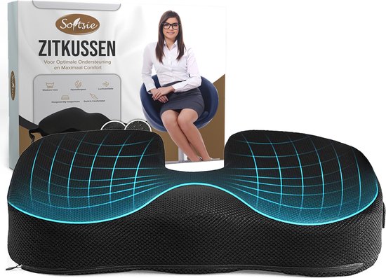 Softsie Seat Cushion Orthopaedic and Ergonomic - Bounce Cushion - Seat Cushions - Wedge Cushion - Car - Seat Cushion
