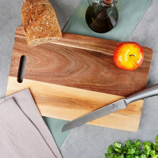 Planche à découper en bois 36x23 cm - Planche de cuisine - Cuisine