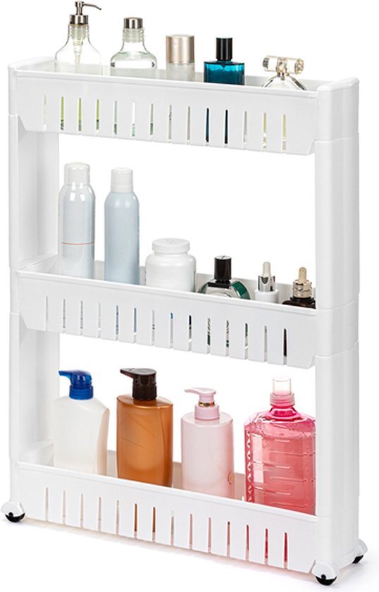 Home&Comfort Chariot de cuisine à roulettes - Rangement compact - 3 étages