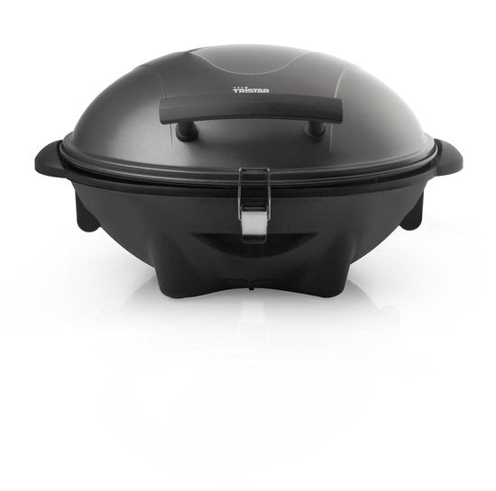 Tristar BQ-2816 Barbecue électrique - Barbecue électrique - Barbecue sur pied - Peut être utilisé comme barbecue de table - Plaque de cuisson 46 x 35 cm - Noir
