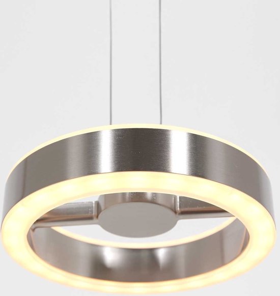 Lampe suspendue Steinhauer - acier - métal acrylique - lampe design - LED - Argenté501ST