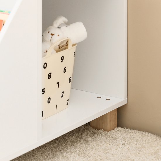 SoBuy KMB54-W Bibliothèque pour enfants - Etagère de rangement blanche pour jouets et livres