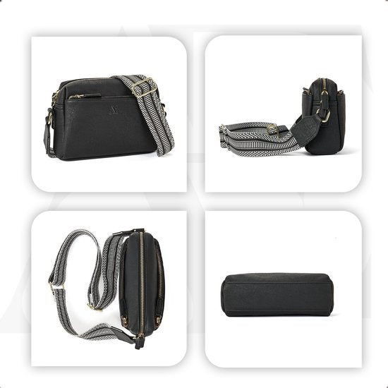 Aramae® - Sac à bandoulière pour femmes - Sacs à bandoulière - Sac à bandoulière - Sac à téléphone - Noir