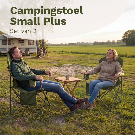 TRVLMORE Chaises de camping XXL - pliables - 2-Pack - Capacité de charge 160KG - Sac de transport inclus - Chaise pliante - Chaise de pêche - Chaise de camping - Chaise pliante - Vert