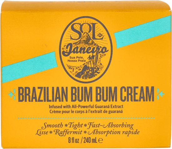 Sol de Janeiro Brazilian Bum Bum Cream - Crème pour le corps avec caféine pour une peau ferme - 240ml