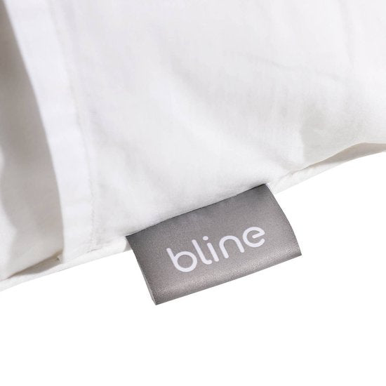 Bline Coussin de lecture blanc - Siège de lecture avec mousse à mémoire de forme - Coussin de lecture pour lit et canapé - Coussin dorsal avec poche latérale - Support dorsal ergonomique - Coussin de lecture - Blanc