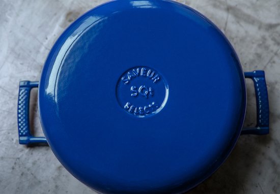 Cocotte en fonte - Saveur Selects - Ø25 cm - Sans PFAS - Compatible induction et toutes sources de chaleur - Bleu