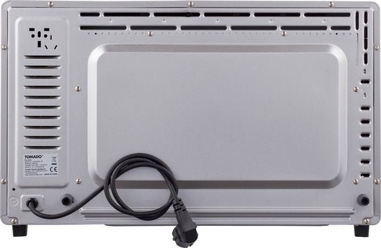 Tomado TEO4500S - Four posable - 45 Litres - 2000 Watt - Air chaud - 3 niveaux d'encastrement - Argent