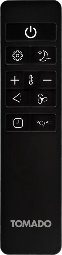 Tomado TMA9002B - Climatiseur mobile - Fonction 3 en 1 - Minuterie - Kit d'étanchéité de fenêtre - 9000 BTU - 80 m3 - Noir