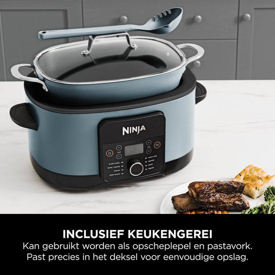 Ninja Foodi PossibleCooker PRO 8-in-1 Mijoteuse et Multicuiseur - 8 litres - Fonction maintien au chaud - Poêle résistant au four - MC1001EU