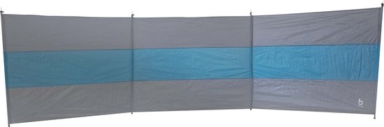 Bo-Camp - Brise-vent - Brendan - 3 compartiments - Gris/Bleu