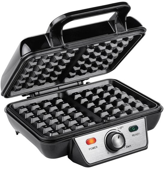 Gaufrier Tristar - WF-2195 - 1000W - 2 gaufres - Revêtement antiadhésif - Sans PFAS
