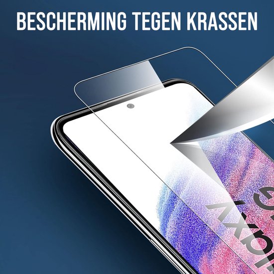 Protection d'écran Podec pour Samsung Galaxy A53 - Verre de protection trempé - Transparent et résistant aux rayures - Protection d'écran en verre trempé - 3 pièces