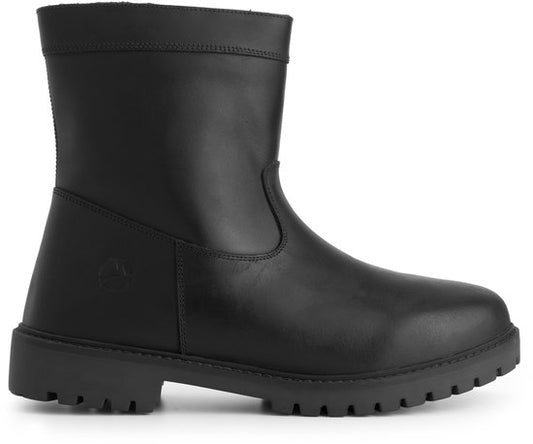 Travelin' Husby Hommes - Bottes - Doublées de laine - Noir