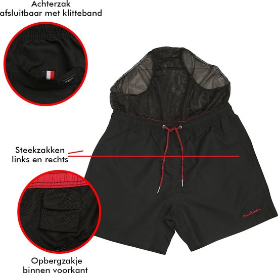 Pierre Cardin - Maillot de bain homme - Noir