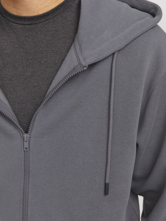 JACK&JONES JJEBRADLEY SWEAT ZIP HOOD NOOS Gilet pour homme - Castlerock