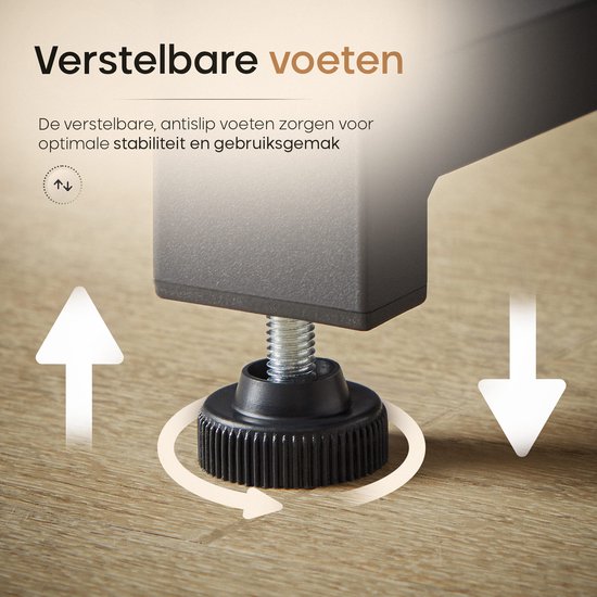 O'DADDY® Bureau avec pieds réglables - Table de bureau - Table d'ordinateur - Bureau de jeu - Petit bureau de jeu - Meuble de bureau - 120 x 60 cm - Porte-livres - Bureau d'ordinateur - Noir