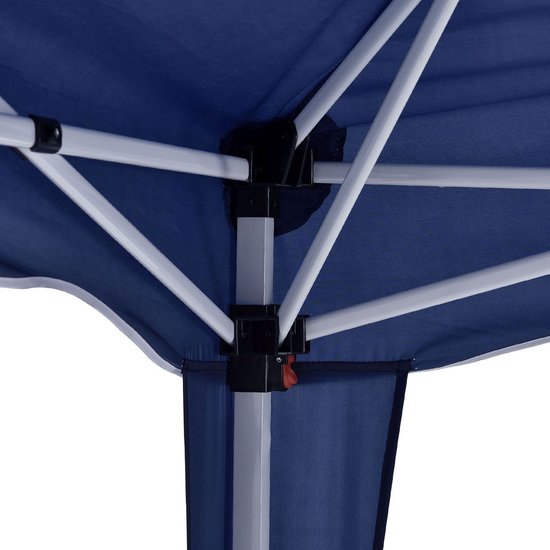 Vivara Party Tent - Pavillon - Facile à monter - Pliable - Imperméable - Avec sac de transport - 300 x 300 cm - Bleu