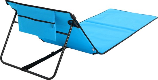 Chaise longue de plage Feel Furniture - Sac de transport inclus - Bleu