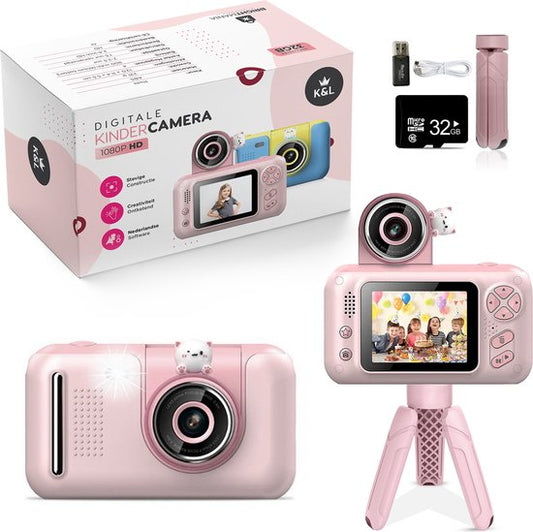 K&L Digital Kids Camera Kids - Caméra vlog pour enfants - Caméras numériques pour enfants - Caméras pour enfants - Caméra pour enfants