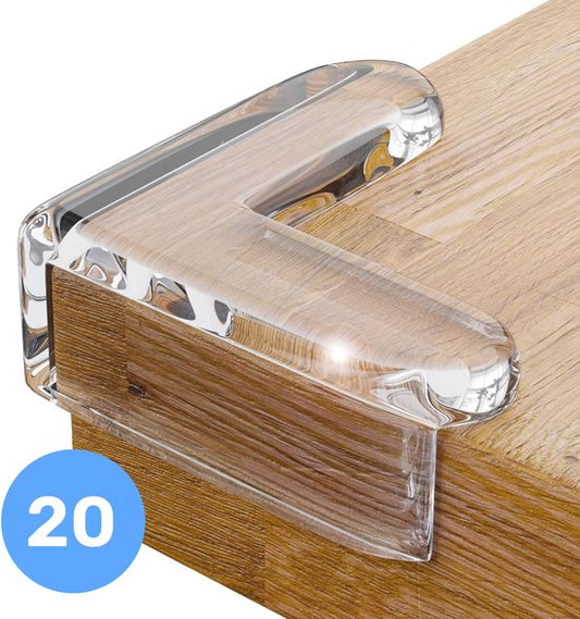 Luft Protège-coins autocollants 20 pièces - Protège-coins bébé - Protège-coins de table - Protection des bords - Pare-chocs - Protection de l'enfant - Sécurité bébé, enfant, jeune enfant