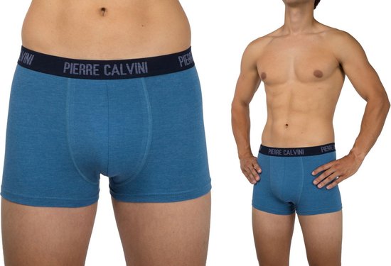 Pierre Calvini - Caleçons Hommes - Sous-vêtements Hommes - 12 Pièces - Taille L - Couleurs classiques - Caleçons Short Pipe