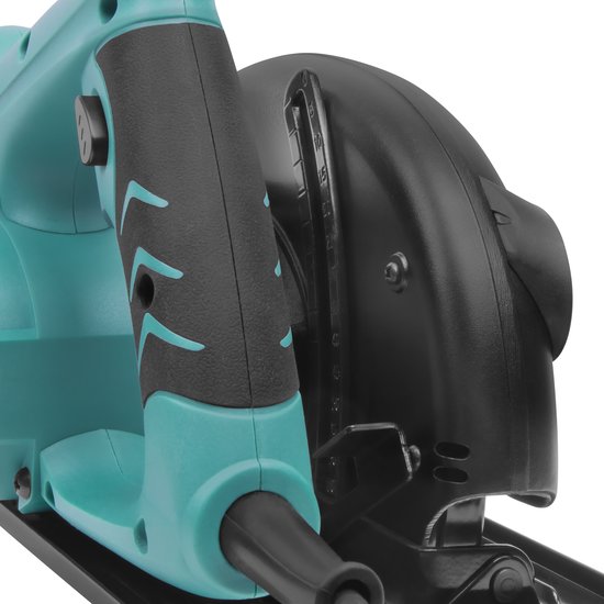 VONROC Scie circulaire 1200W - 185mm - Incl. guide parallèle et lame de scie 24 dents pour le bois