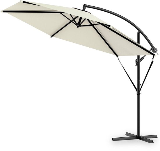 Parasol flottant pliable - Aluminium Ø330cm Protection UV 80+ - Beige