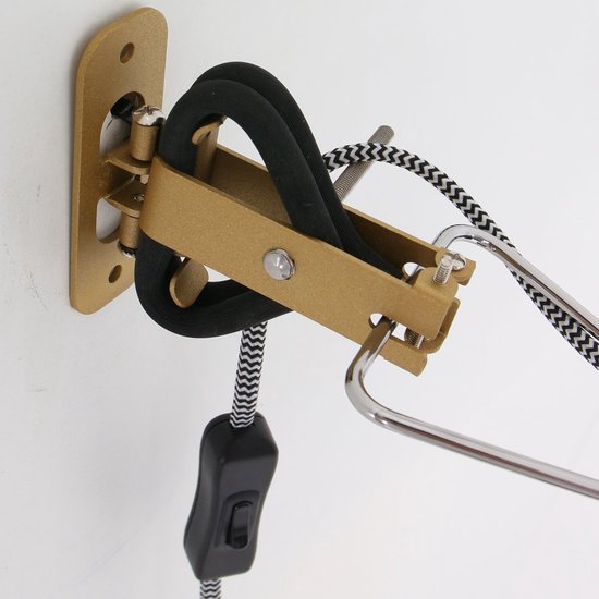 Applique Nove 1320ZW - Noir, orientable et inclinable, plastique/métal - Mexlite