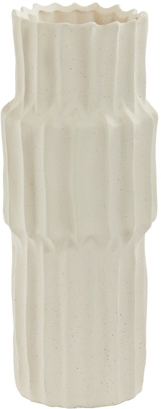 Light & Living Vase Longa en céramique, 36cm - Crème