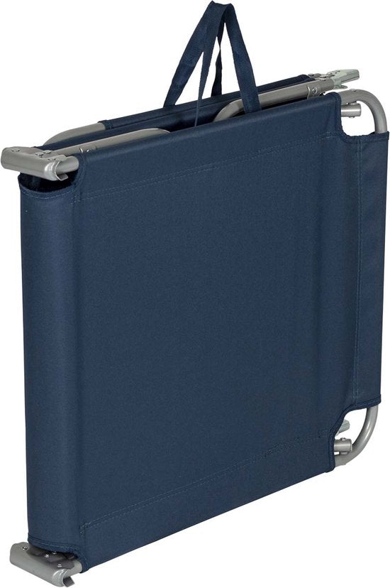 Bo-Camp - Chaise longue - 5 pieds - Bleu