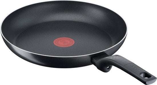 Tefal Easy Cook & Clean - Set de poêles - Ø24 et Ø28 cm - Ne convient pas à l'induction - Revêtement antiadhésif - Aluminium - Noir
