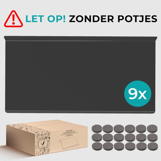 Soothe Spice Rack Drawer for 36 Spice Pots - Pull-out - 9 Set - Spice Organiser - Spice Rack - Acier inoxydable