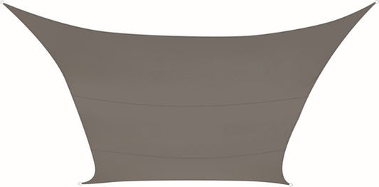 Perel Toile d'ombrage, perméable à l'eau, perméable à l'air, 5 x 5 m, 180 g/m², HDPE, carré, gris foncé