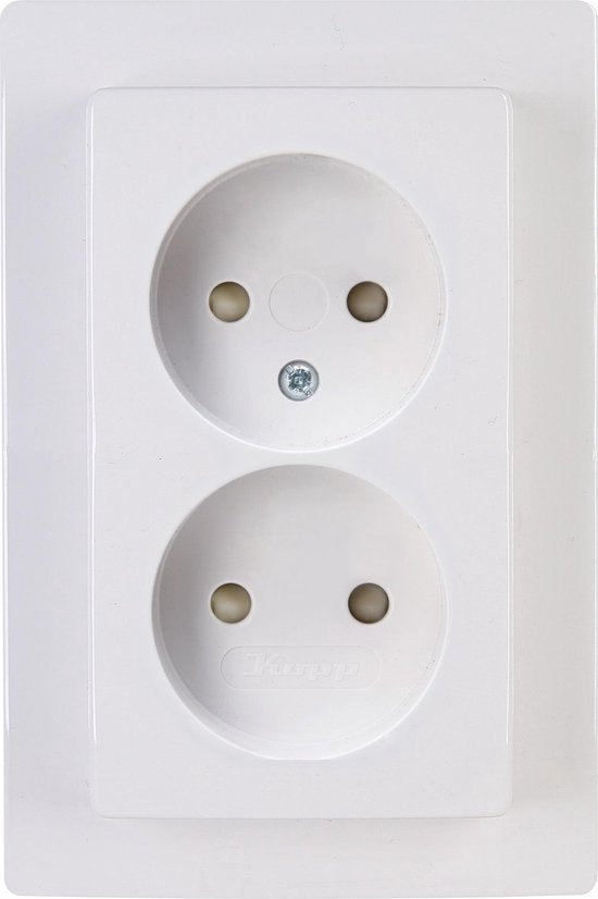 Kopp Paris Sans Redresseur Prise murale - WCD - 2 Volt - 230 Volt - Blanc arctique
