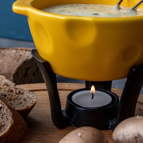 Boska Set à fondue Mini Cheesy - Pour fondue au fromage et sauce - 300 ml - Récipient à fondue lavable au lave-vaisselle