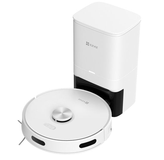 EZVIZ Robot aspirateur et serpillière - RE5 Plus - Contrôle par application - autonettoyant - aspirateur et serpillière