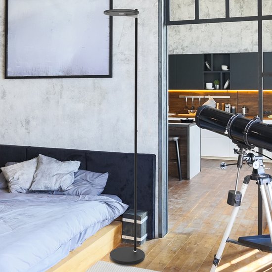 Steinhauer lampadaire Turound - noir - métal - 27 cm - module LED intégré - 2993ZW