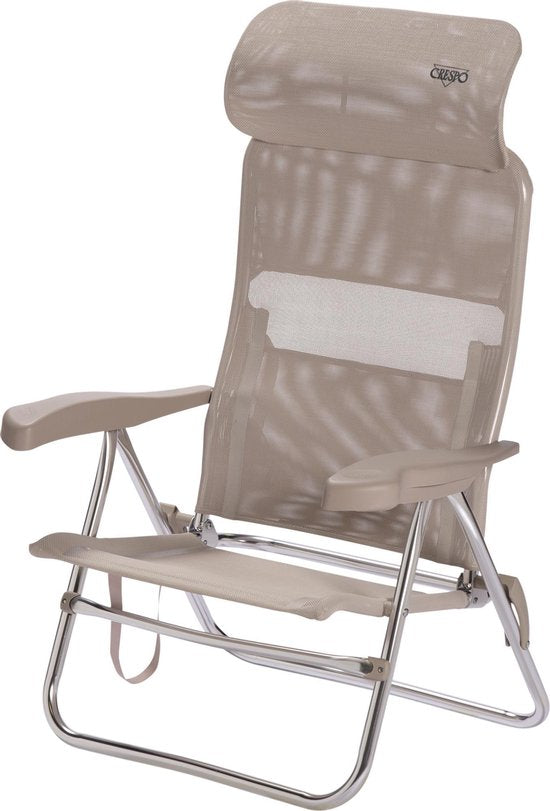 Crespo - Chaise de plage - AL/205 - Compact - Gris clair