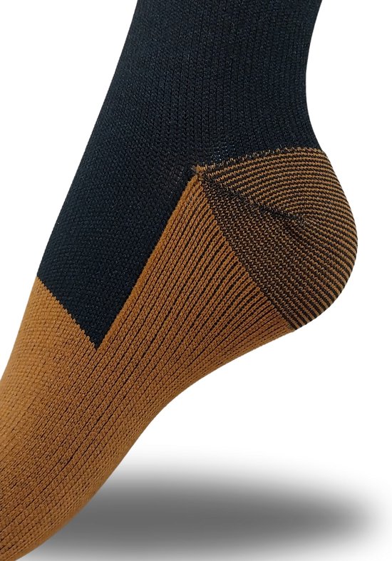 Chaussettes de compression 3 paires - Chaussettes de maintien Femmes et Hommes - Chaussettes de compression - Chaussettes de course - Chaussettes de sport - Taille 46-51 XXL