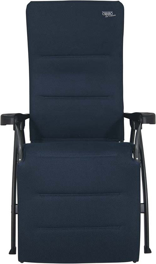 Crespo Relaxchair - AP/242 - Air-Deluxe - Ergonomique et pliable - Avec oreiller - Bleu