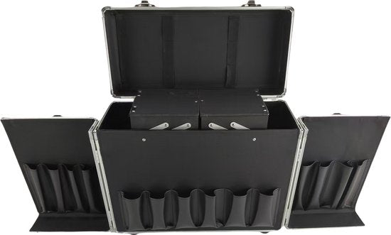 DMV - Valise de coiffeur - Chariot de coiffeur - Valise de coiffeur - Chariot de coiffeur - Valise de maquillage Schmink - Mobile - Portable - Rose
