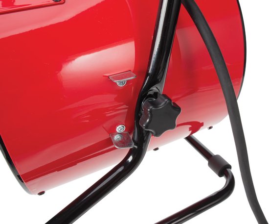 Perel Chauffage électrique à ventilateur 3000W, 2 niveaux de chaleur, thermostat et mode refroidissement, IP24, protection contre la surchauffe et l'inclinaison, chauffage portable compact pour l'atelier, le garage, la remise