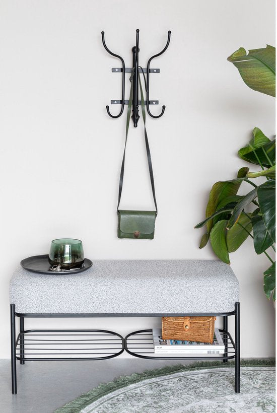 Feliz Lifestyle Porte-manteau mural Ran en métal noir