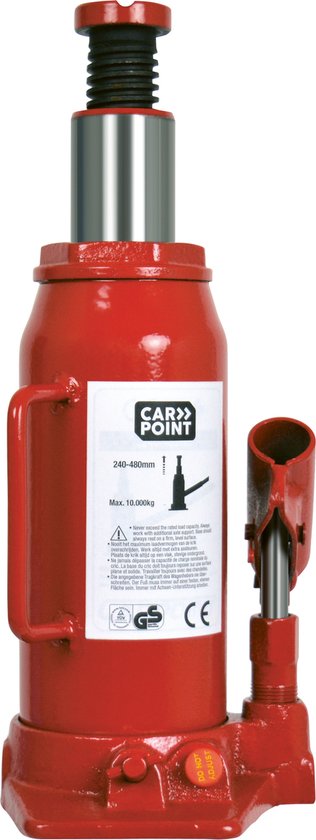 Carpoint Hydraulic Pot Jack 10 Ton | Jack 10,000KG pour voiture, caravane, remorque