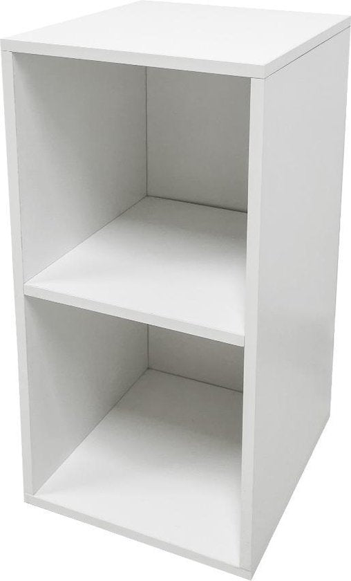 Meuble de rangement pour disques vinyles lp - rangement disques vinyles lp - bibliothèque - blanc