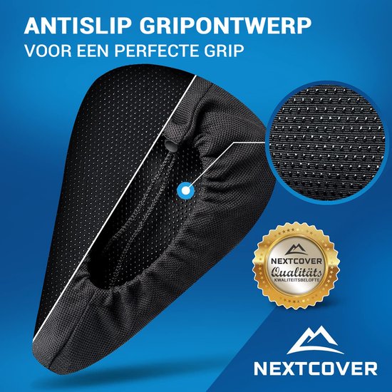 NEXTCOVER® New Universal gel saddle cover bike including rain cover [memory foam] - Housse de selle imperméable avec rembourrage multicouche - Housse de selle imperméable pour selle de vélo pour hommes et femmes - Slim